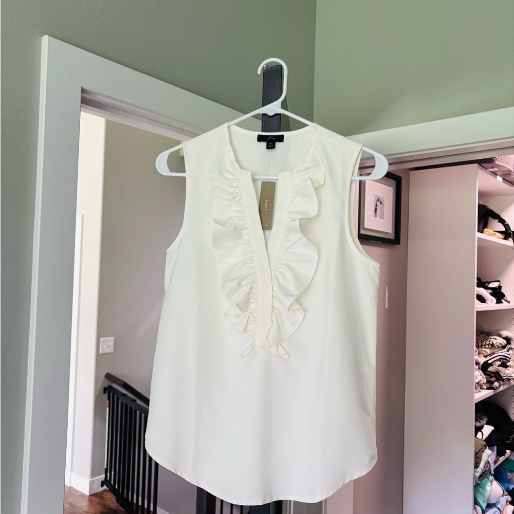 J. Crew NWT Ruffle Blouse - Picture 4 of 4